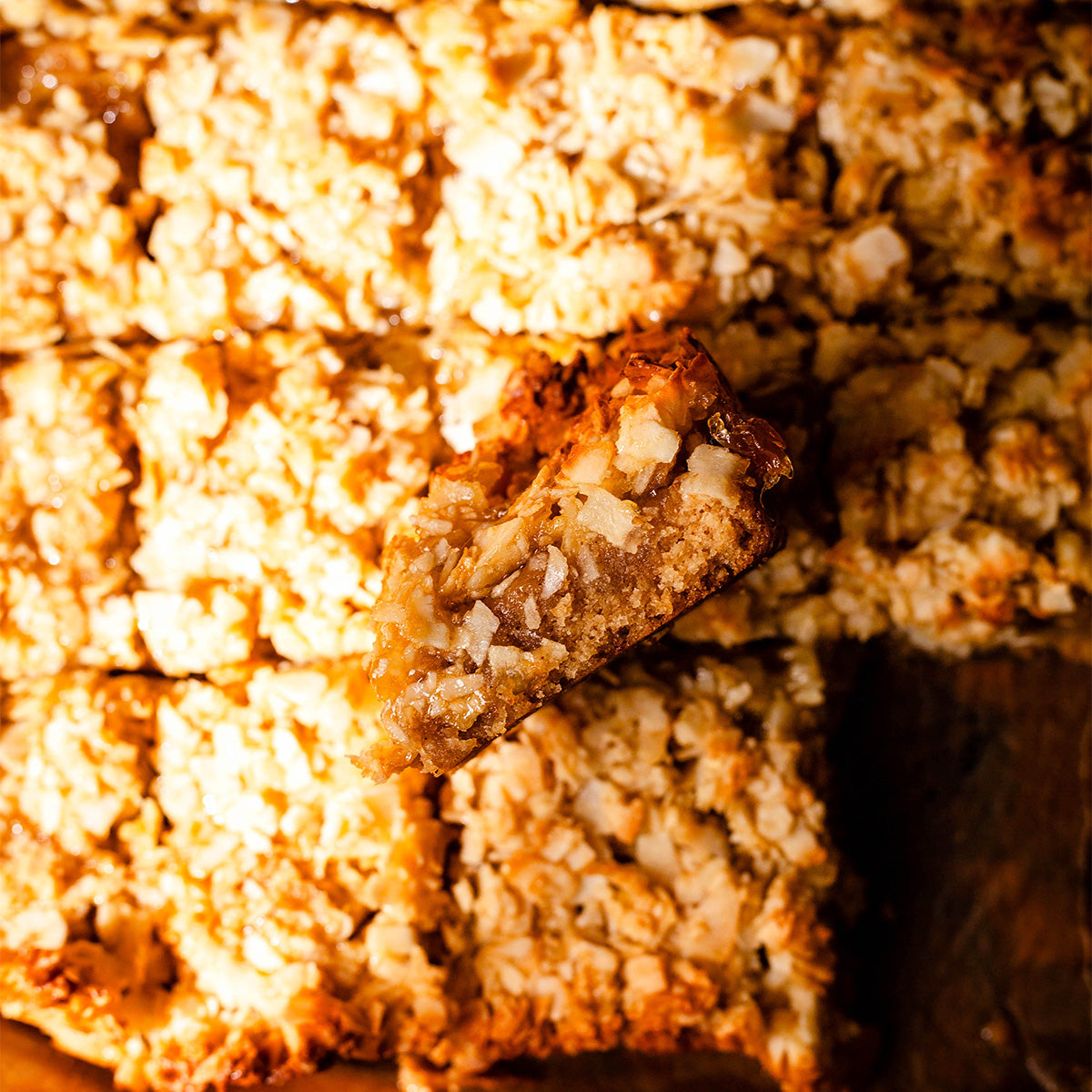 Pineapple and barley bars in tin