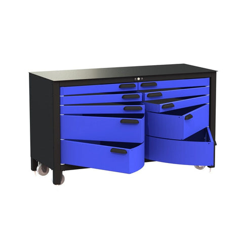 Swivel Storage Solutions Max 60 10-Drawer 60" Rolling Workbench