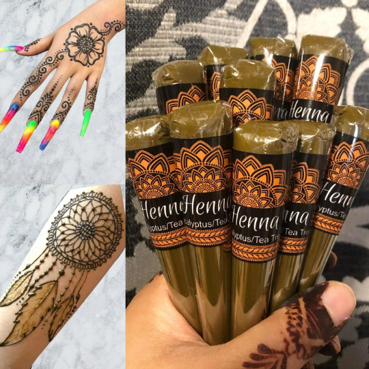 This $25 Henna Tattoo that I got at the New York Renaissance Faire is  making me wanna do my own henna designs for cheaper. I found 4 fresh henna  cones for $28