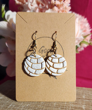 White Concha Earrings - GoodCreationz