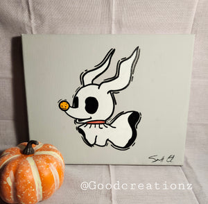 Zero Nightmare before Christmas Painting Wall Art - GoodCreationz