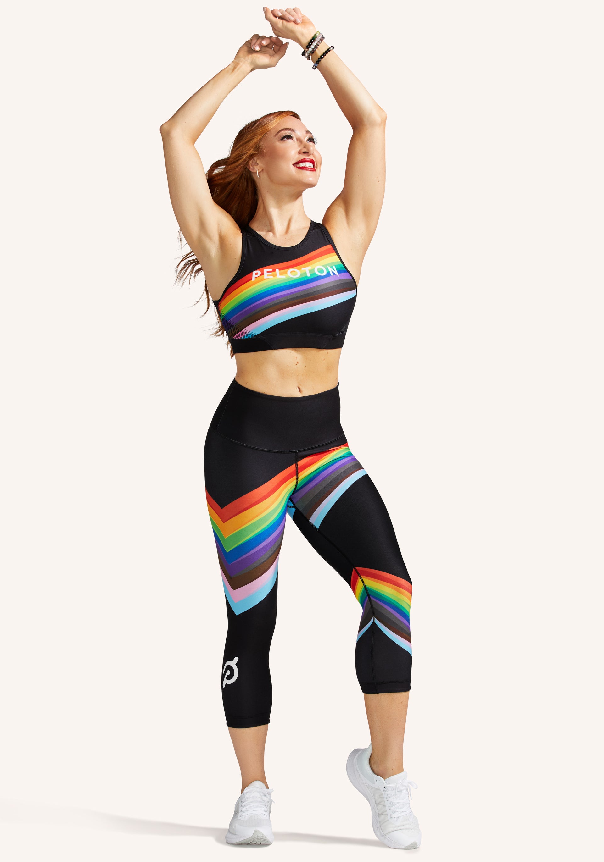 Peloton Pride Flag Noir High Waist Capri