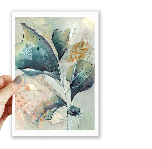 nature inspired artwork for mindfulness, calming and peaceful art print