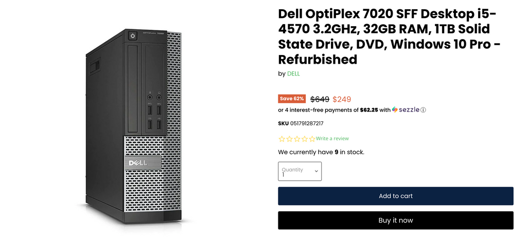 Dell Optiplex 7020