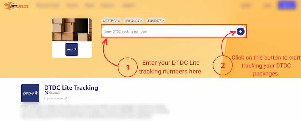 DTDC Lite tracking