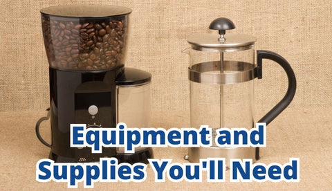 French Press brewing equipment and supplies