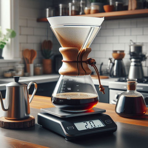 pour over coffee scale