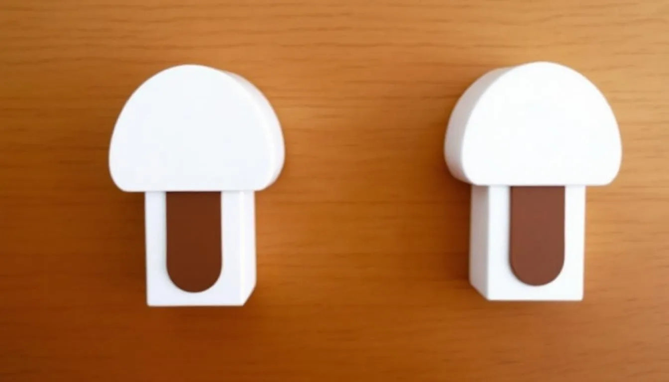 comparison of two mushroom fruiting blocks with different growth results