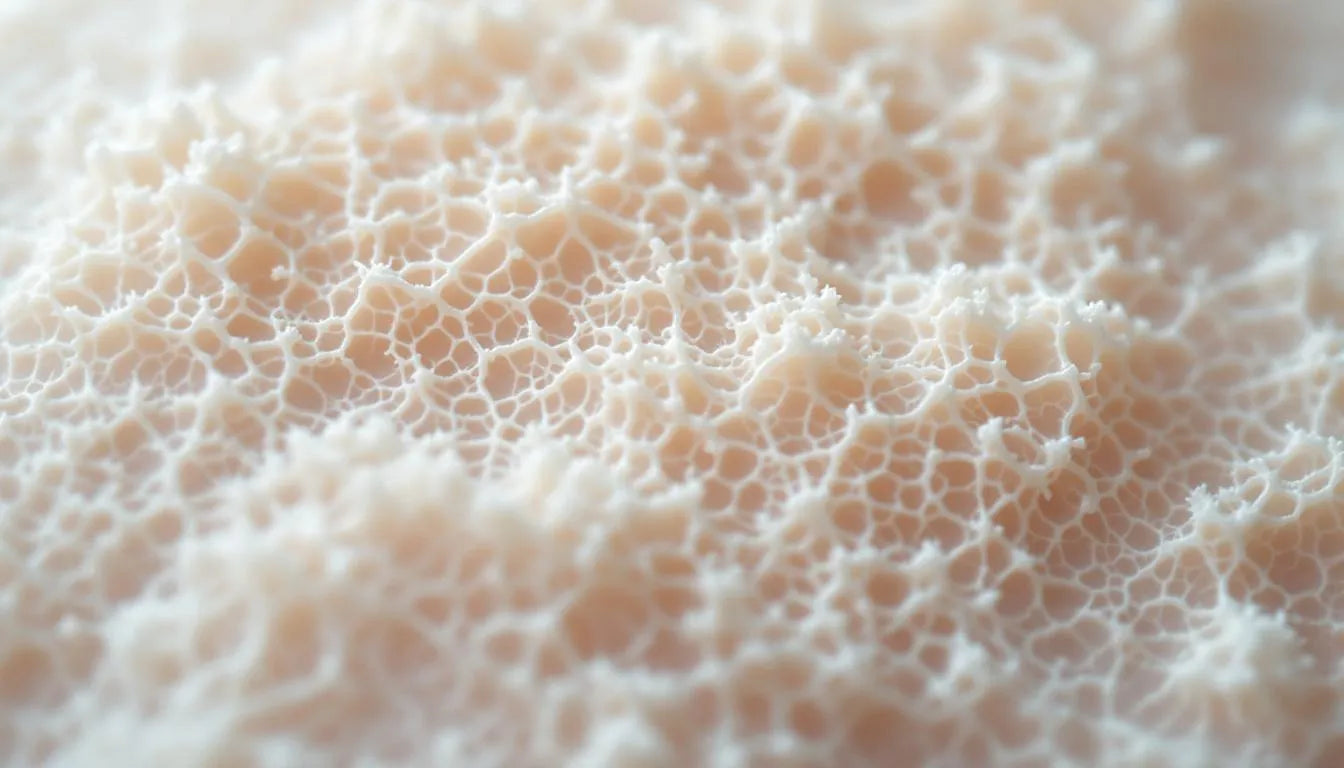 Dense white fungal mycelium spreading on petri dish