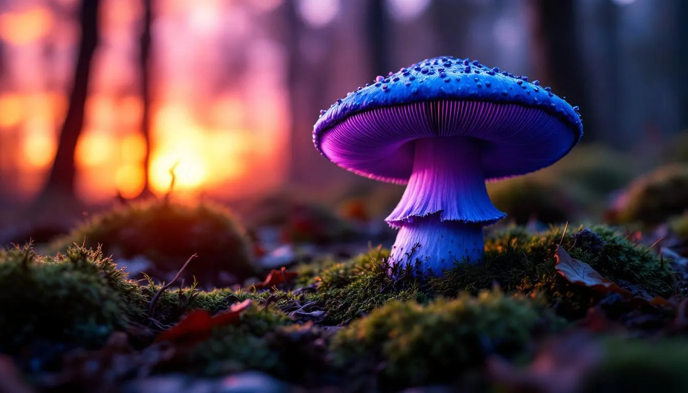 Psilocybin mushroom symbolizing therapy and future