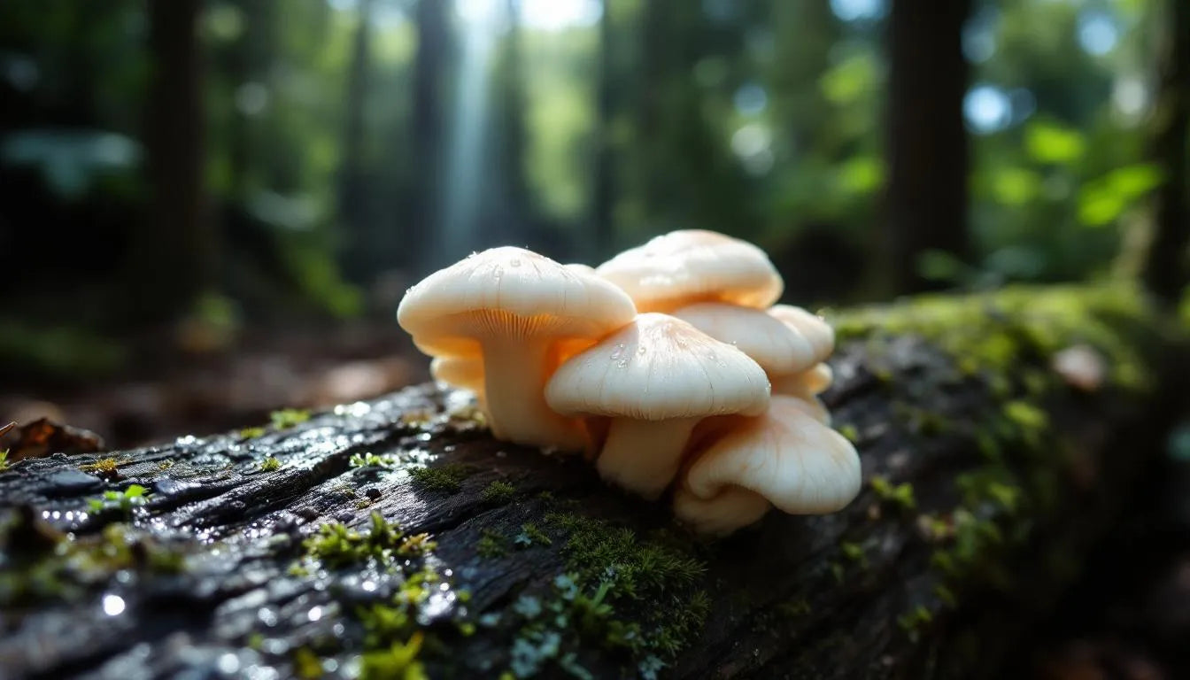Fungus exposed to sunlight and humidity