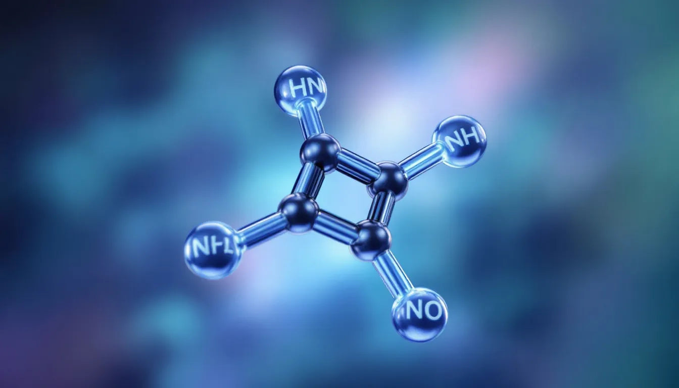 3D model representation of a serotonin molecule.