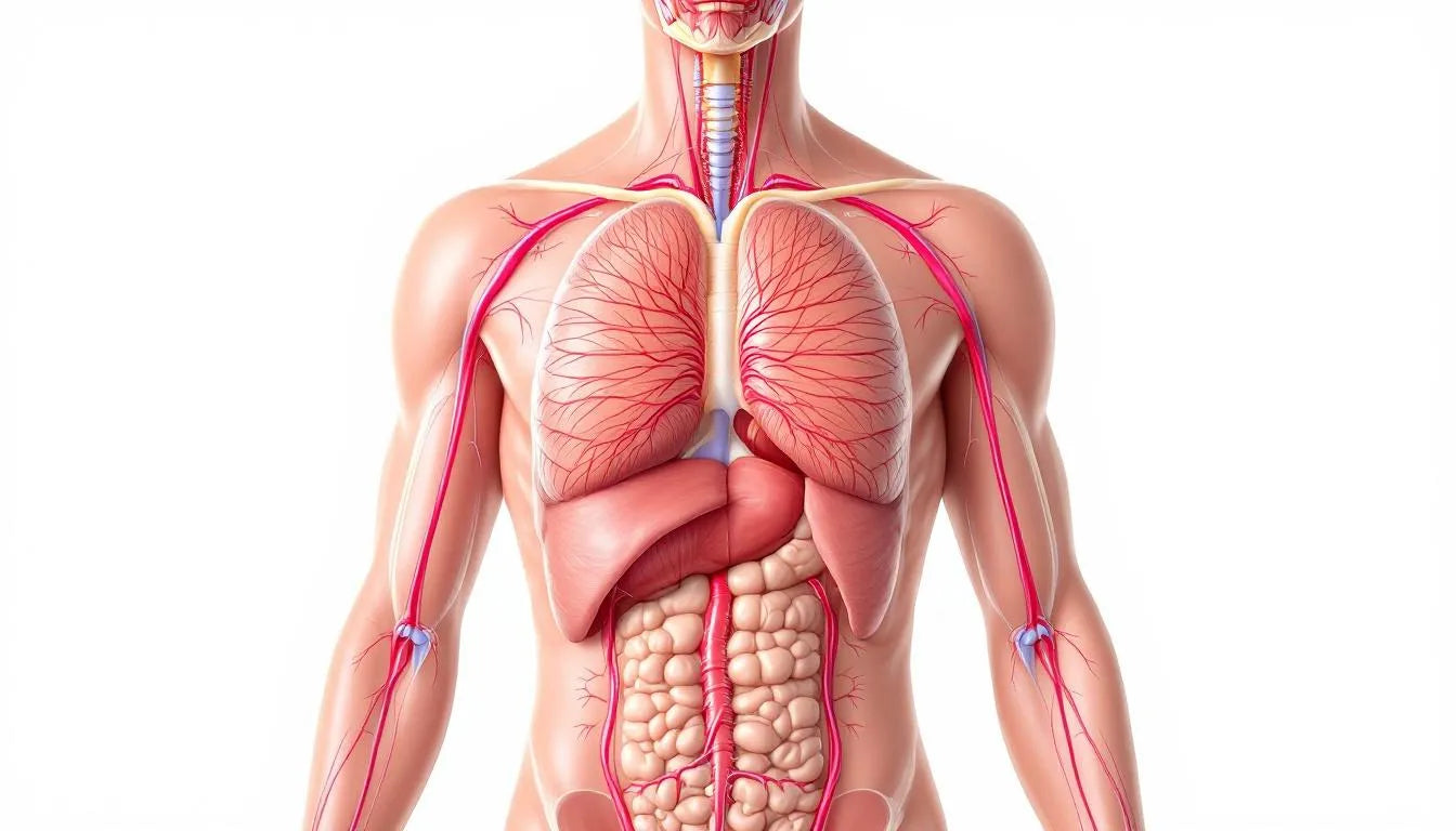 human torso showing endocrine glands and hormones