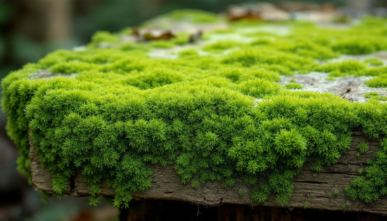 green mold spreading on mushroom substrate block