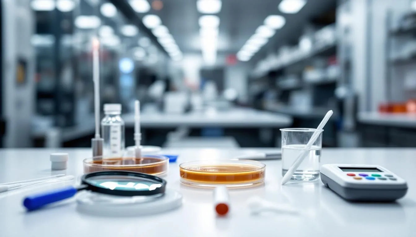 Various lab tools used in fungal diagnostics