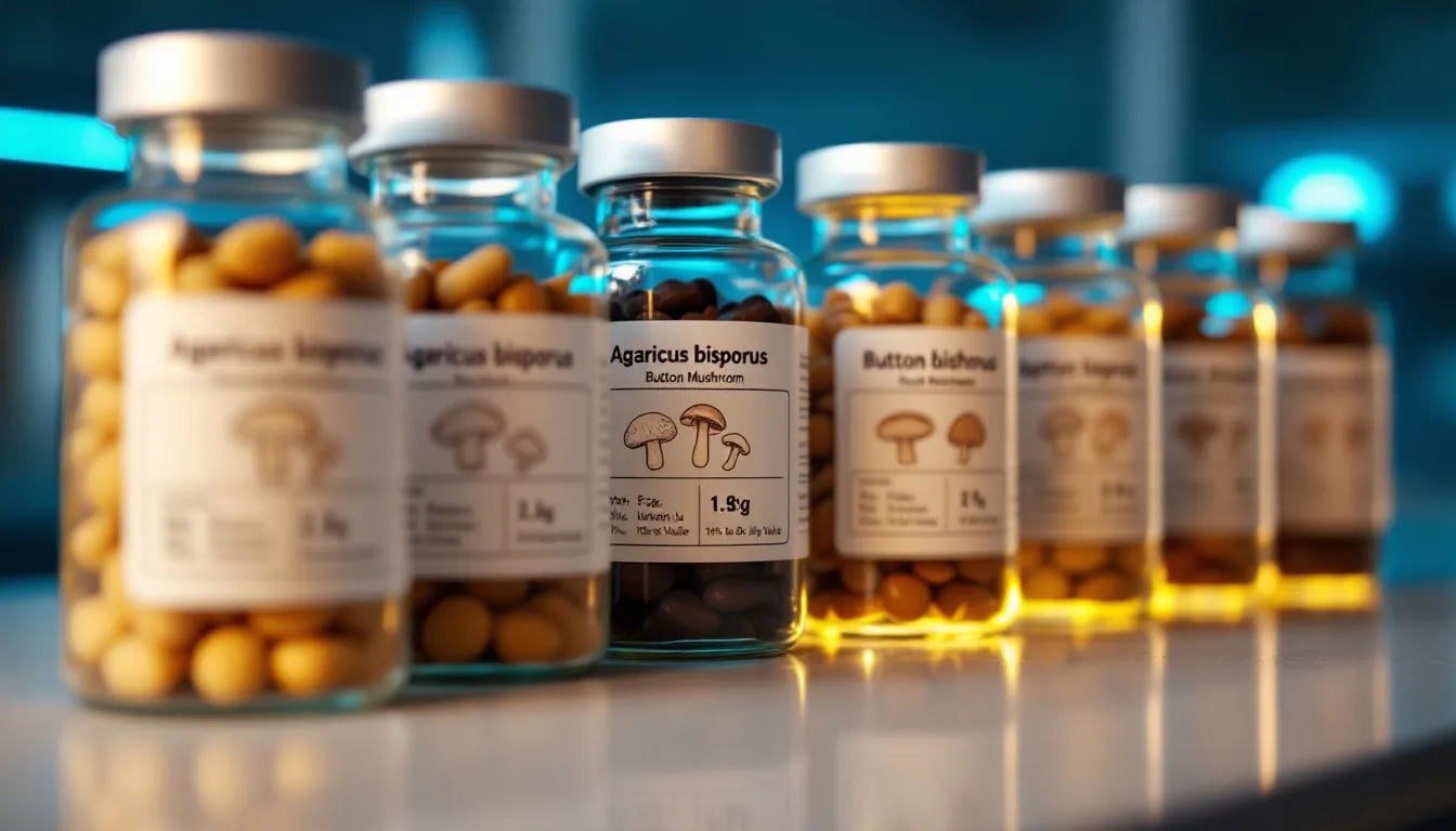 High quality mushroom gummies with ingredient label and lab test