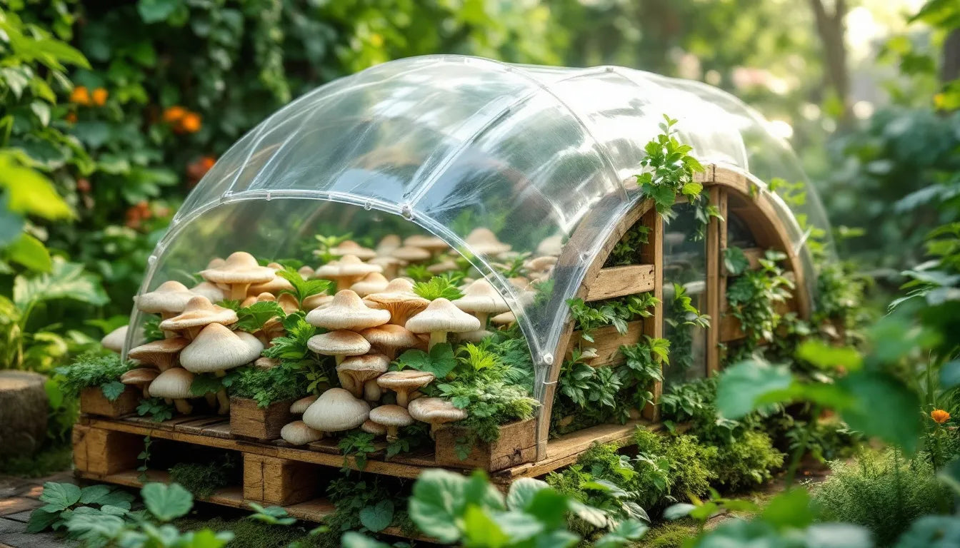 Eco-friendly mushroom farming with recycled substrate