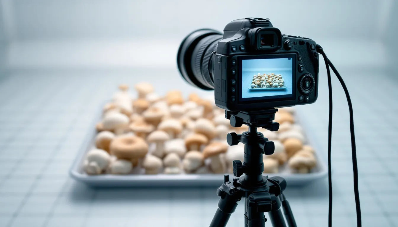 AI camera watching mushrooms for signs of disease