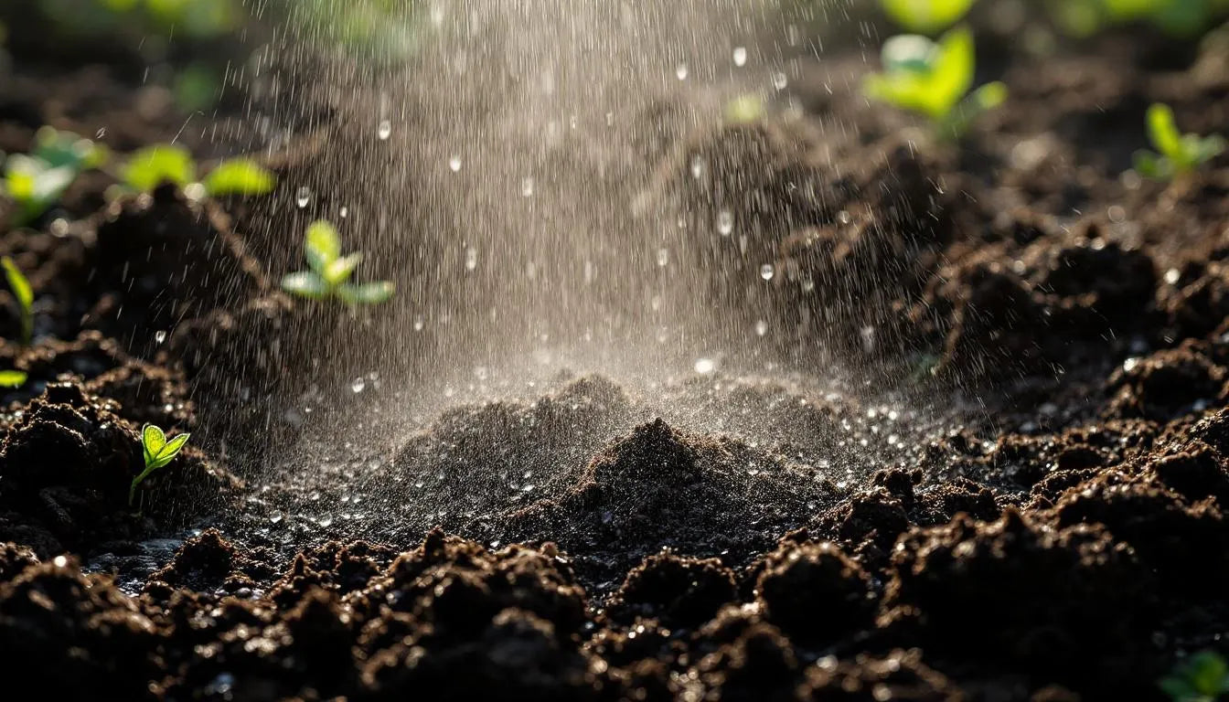 Fine mist spray over moist casing layer