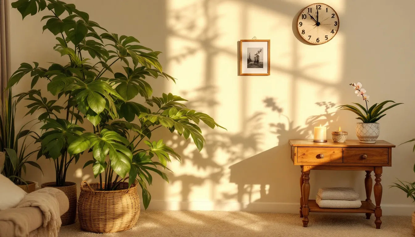 Peaceful indoor setting ideal for safe psychedelic trip