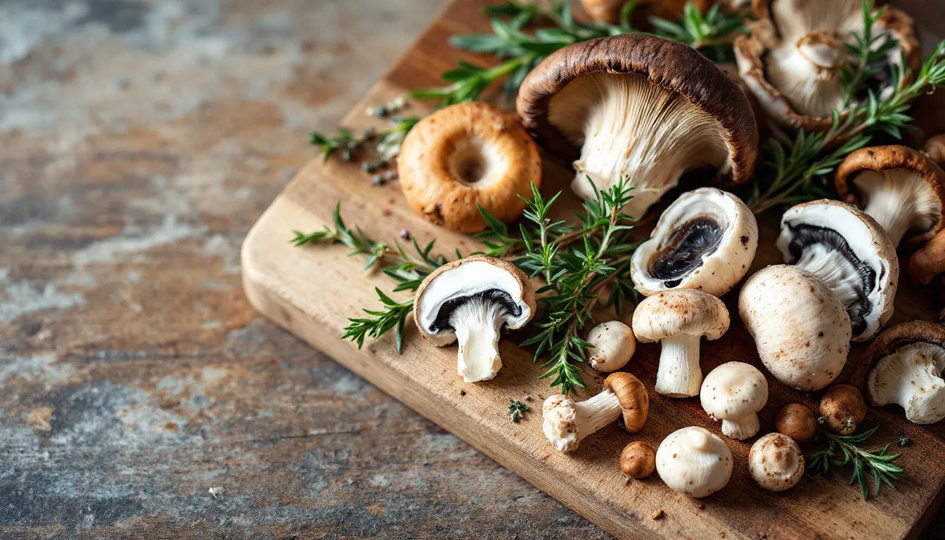 chestnut mushrooms showing health benefits