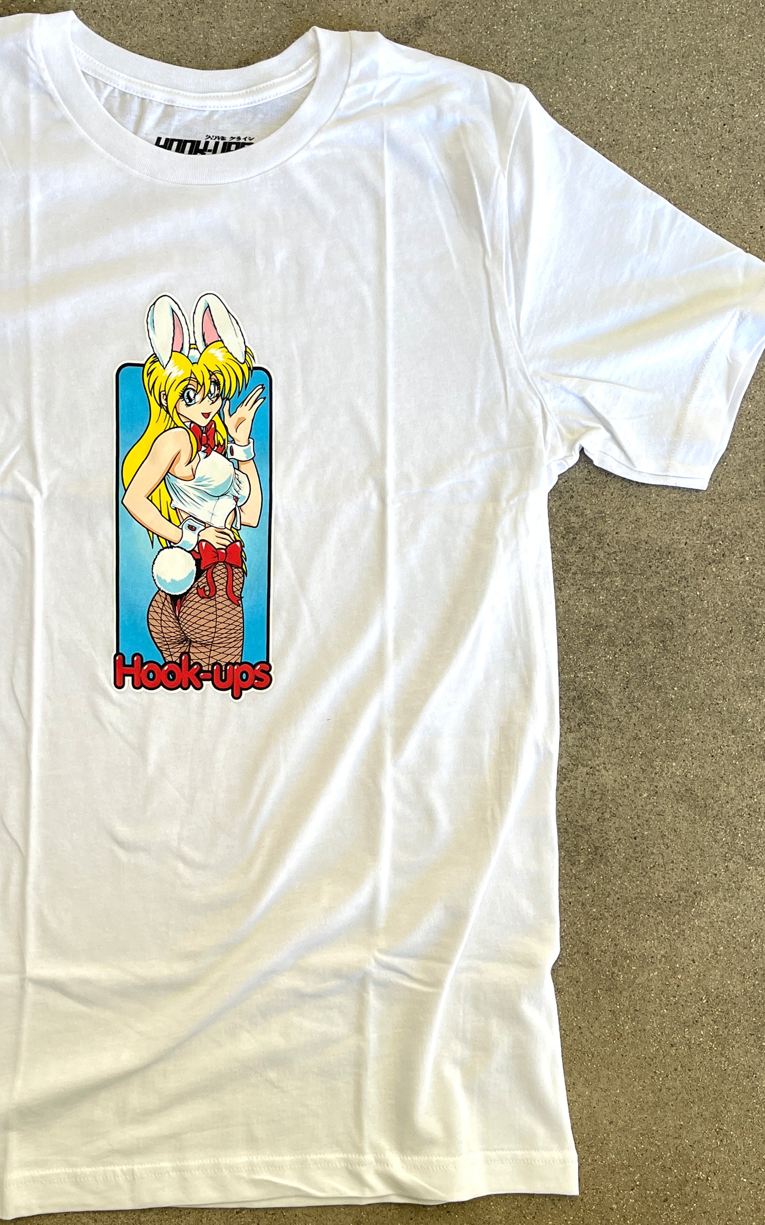 XL Bunny Girl T-shirt Hook-Ups ジェルミクライン黒 | nate-hospital.com