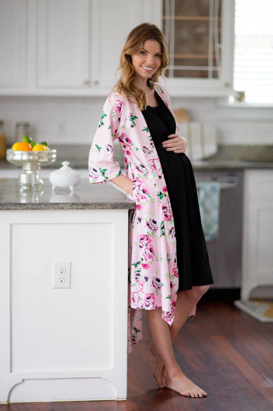 Rose 3 in 1 Labor Gown & Robe Set