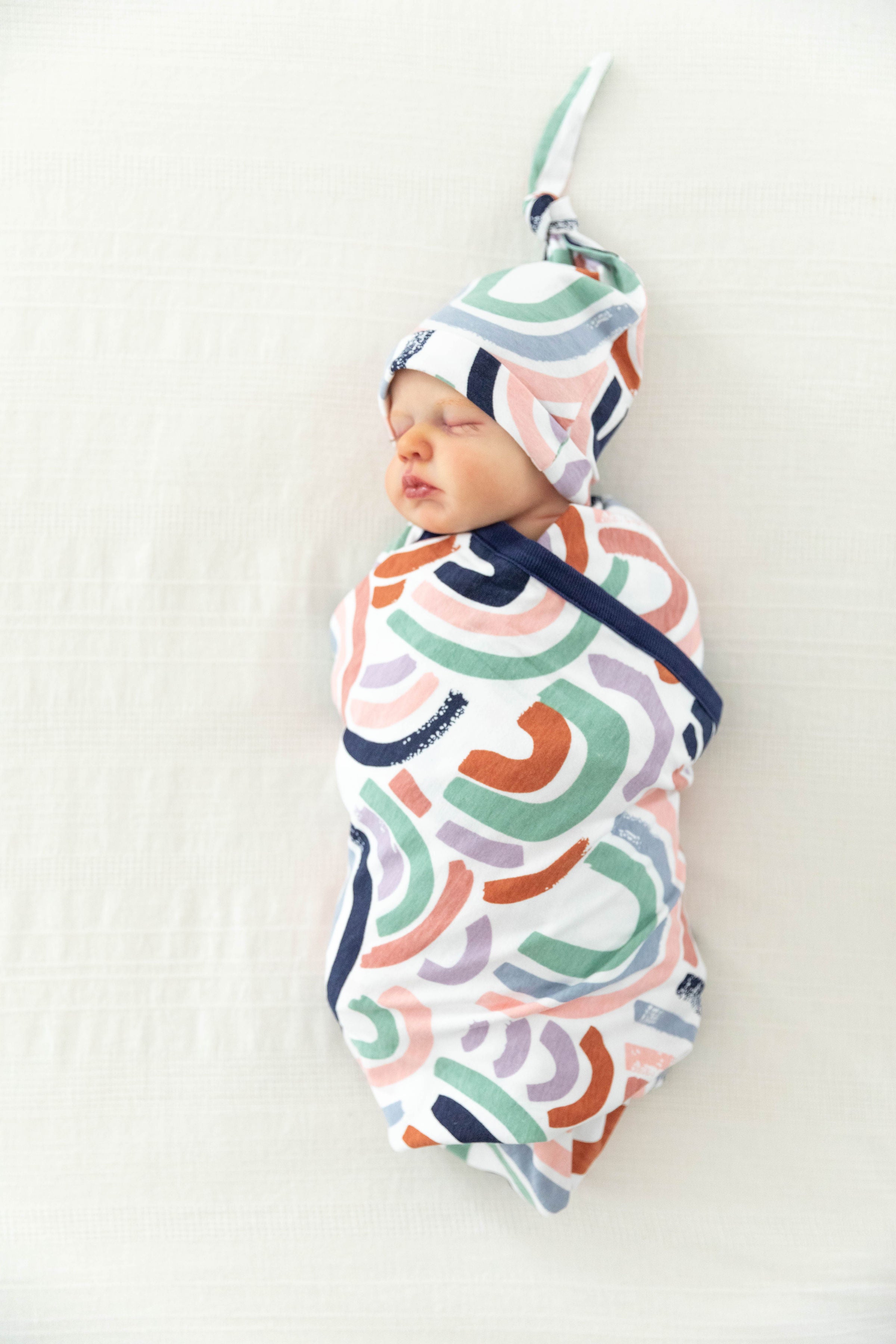 rainbow swaddle set