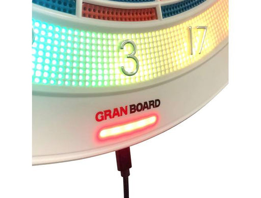 Gran Board 3S White - Electric Dart Board - Blue Segments • Billiards  Direct