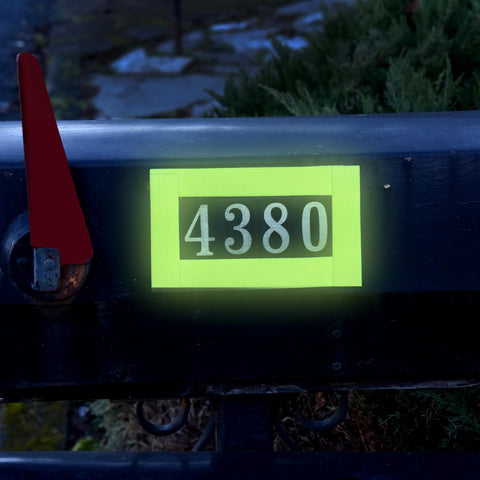 glow tape used on mailbox