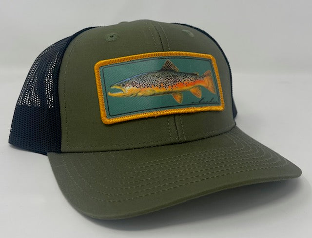 Rainbow Trout Vintage Illustration Cap for Sale by Futurebeachbum