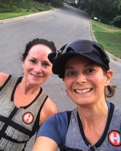 ladies wearing weight vests