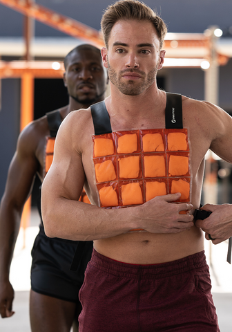 male models wearing cooling coolover fitness cooling vests for athletes