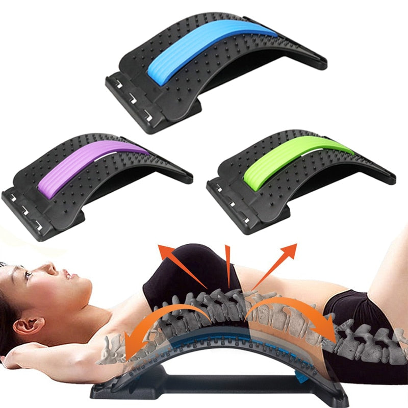 Back Massager Stretcher Equipment Massage Tools Massageador Magic Stretch Fitness Lumbar Support Relaxation Spine Pain Relief Get Me Products