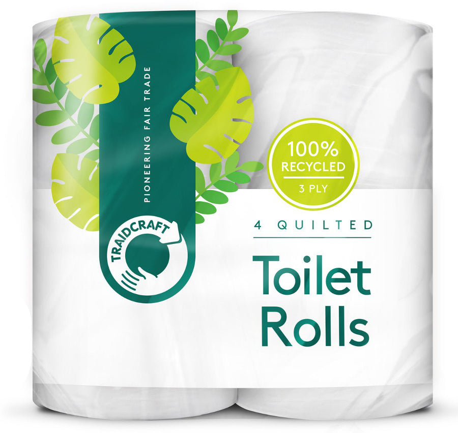 Image of Traidcraft Recycled Toilet Tissue (4 rolls)