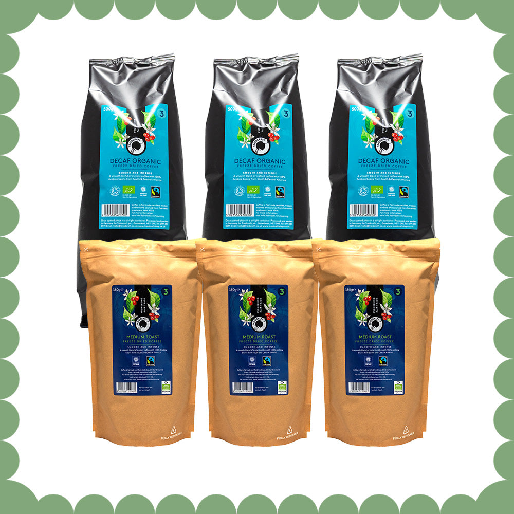 Image of Mixed Case of Traidcraft Fairtrade Freeze Dried Coffee