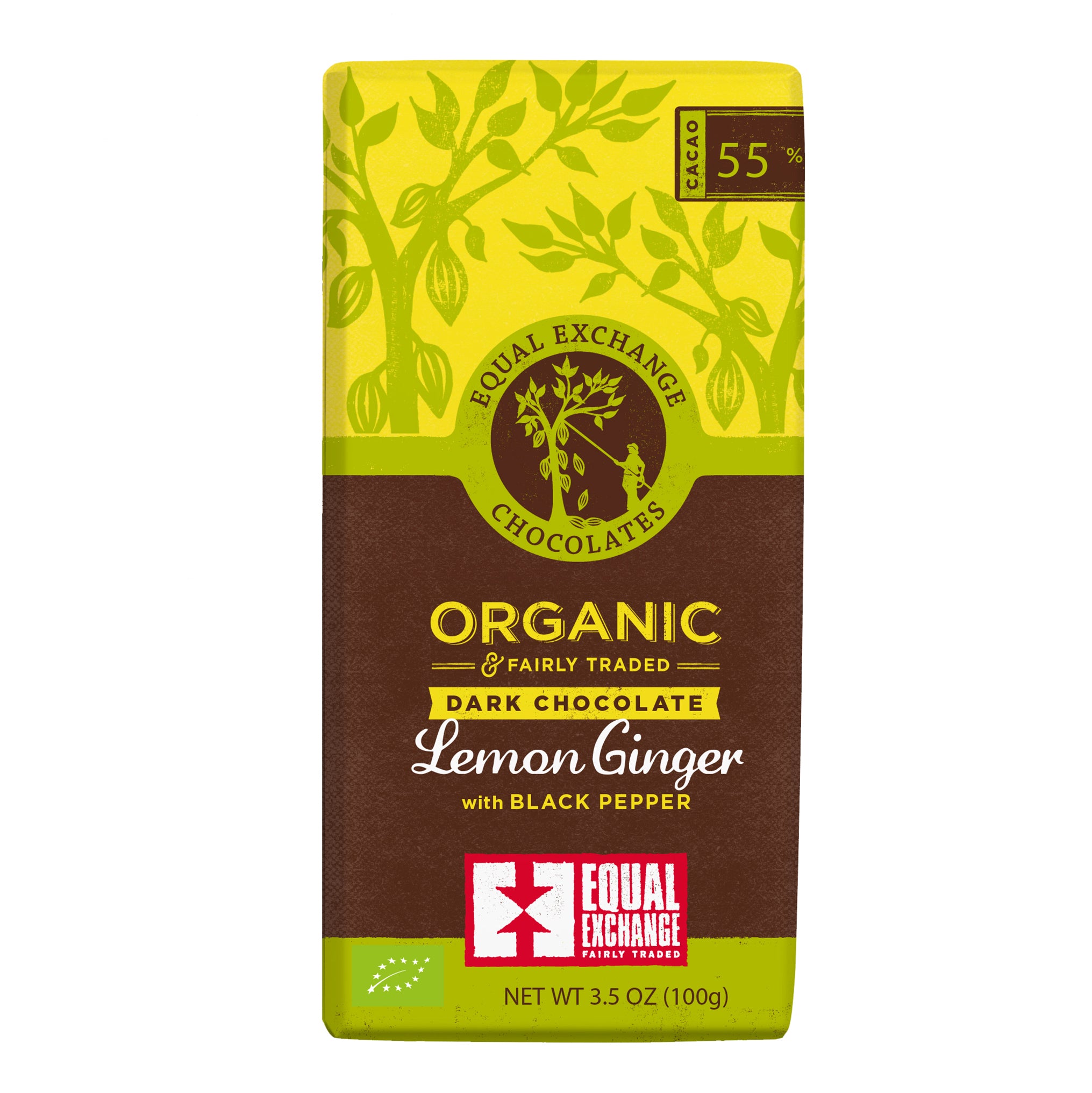 Image of Organic Lemon Ginger Chocolate with Black Pepper