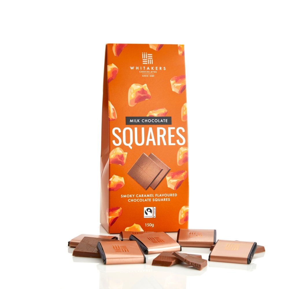 Image of Milk Chocolate Smoky Salted Caramel Squares