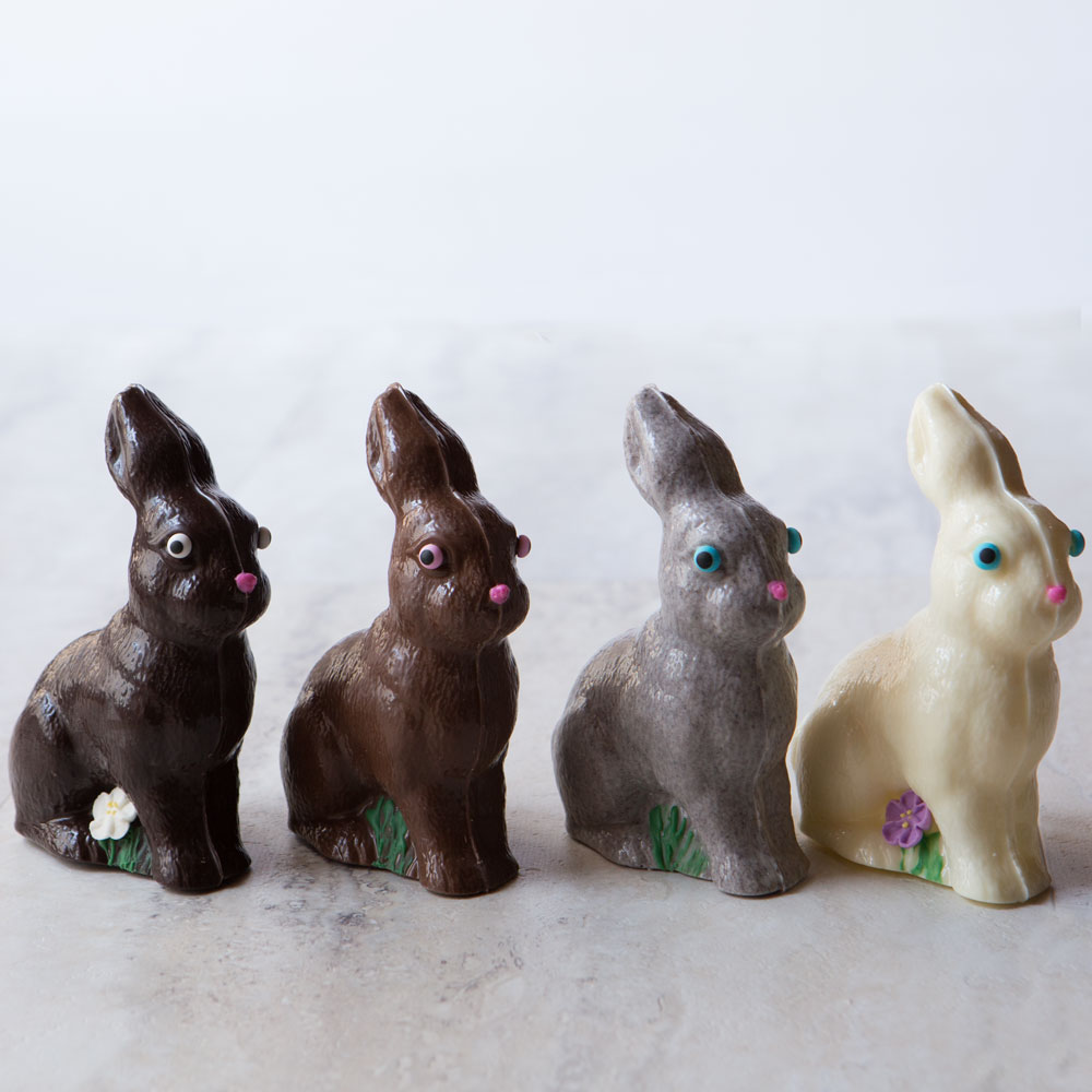 how to make a chocolate bunny with a candy mold