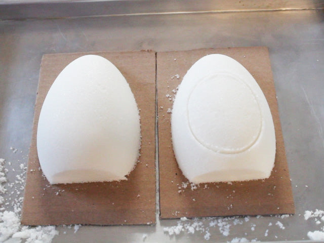 how to make a panoramic sugar egg using egg chocolate molds