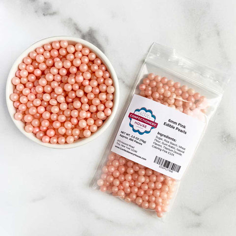 Rainbow 6mm Edible Pearls – Acorn Cake Supply