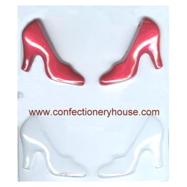 Big Size 3D High-Heeled Shoe Plastic DIY Chocolate Mold Stereo High Heels  Lady Shoes Candy Mold Baking Cake Decorating Tools