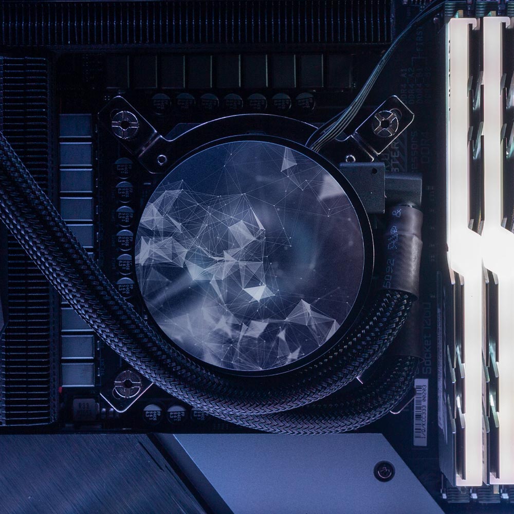 Spectrum AIO Cover for CoolerMaster MasterLiquid ML120L RGB V2 and ML360P Silver Edition ARGB