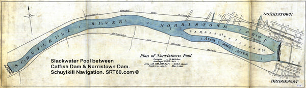 Schuylkill Navigation Norristown Dam Slackwater Pool