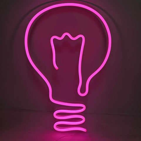 LED Neon Light Bulb Design Decor