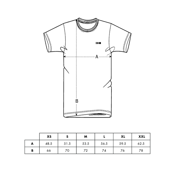Geavy regular t-shirt size chart