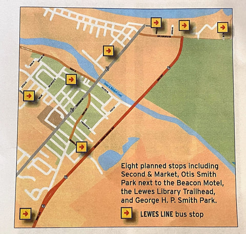 Lewes Line Map