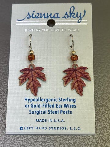Sienna Sky Leaf Earrings