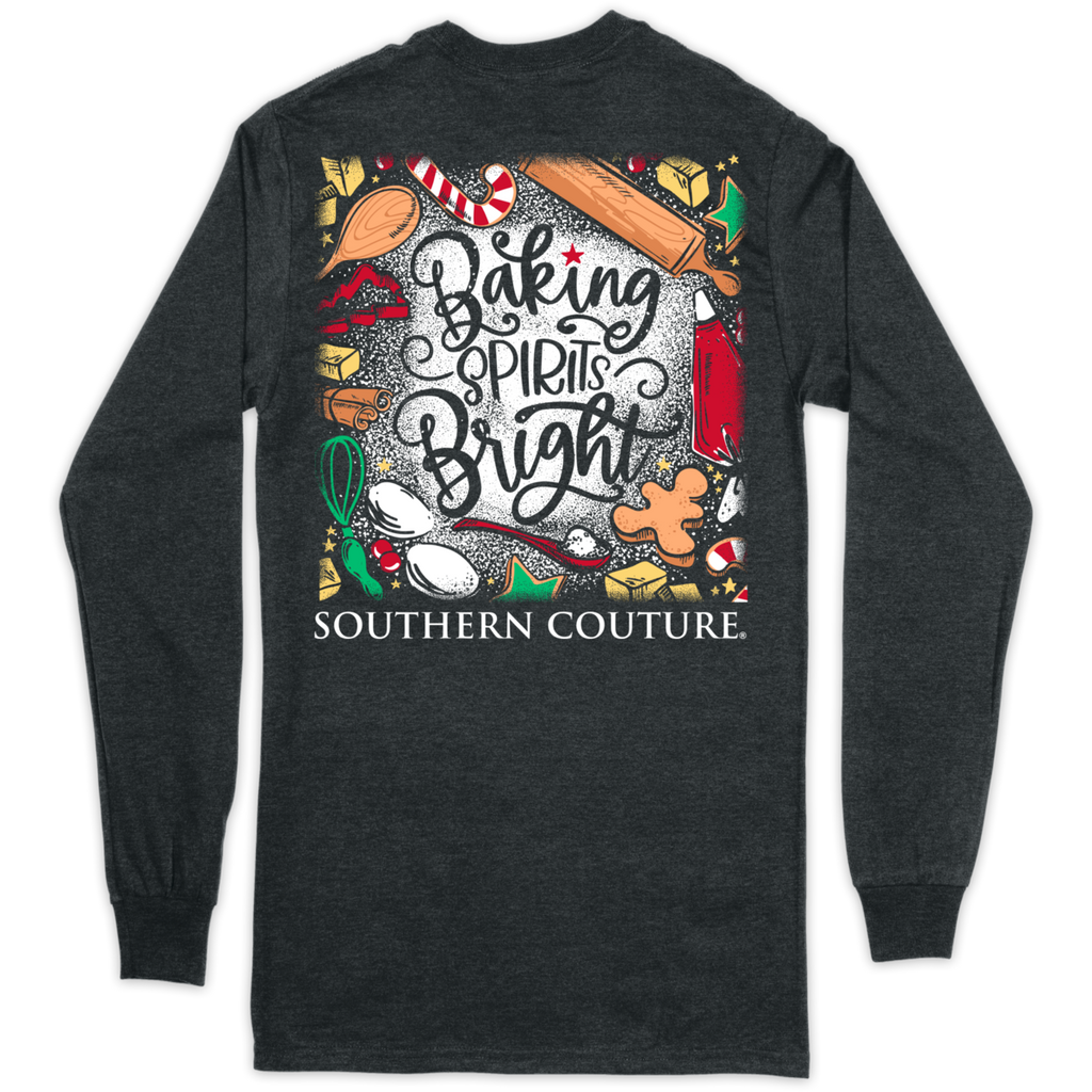 Southern Couture Baking Spirits Bright Long Sleeve T-shirt – Blooming ...