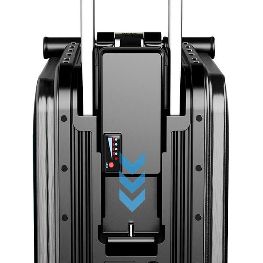 Smart Rideable Suitcase 26L, Lightweight Electric Luggage Scooter For  Travel With Digital Lock, Waterproof And Lightweight (Silver)